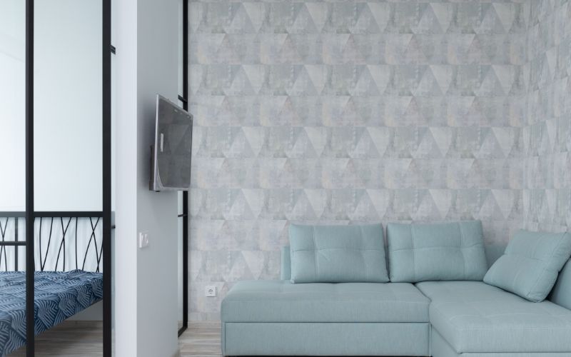 Wallpaper or Wall Stickers indian living room